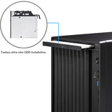 Chieftec Midi Tower BS-20B-OP, Schwarz o.NT Negro, Cajas de torre negro, Schwarz o.NT, Midi Tower, PC, Negro, micro ATX, Mini-ITX, Hogar / Oficina, 14,3 cm