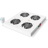 Digitus Unidad de refrigeración de techo para los armarios de red & Varioflex-N y armarios de servidor y red básicos dinámicos de la serie Unique, Elemento ventilador gris, Gris, 4 Ventilador(es), Varioflex-N, Unique Network, Dynamic Basic, 410 mm, 470 mm, 80 mm