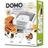 Domo DO9222W, Gofrera blanco/Acero fino