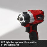 EINHELL TE-CI 18 Li atornillador de impacto inalámbrico sin escobillas, Tornillo de percusión rojo/Negro, No incluye cargador ni batería, 1,07 kg