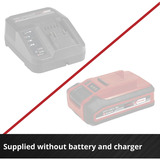 EINHELL TE-CI 18 Li atornillador de impacto inalámbrico sin escobillas, Tornillo de percusión rojo/Negro, No incluye cargador ni batería, 1,07 kg