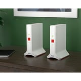 FRITZ! Mesh Set 4200, Repetidor blanco/Rojo, Mesh Set 4200, Rojo, Blanco, 2x2/4x4, Repetidor de red, Poder, WLAN, Doble banda (2,4 GHz / 5 GHz), Wi-Fi 6E (802.11ax)
