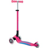 GLOBBER Primo Foldable Plus Lights, Vespa rosa neón/Celeste