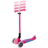 GLOBBER Primo Foldable Plus Lights, Vespa rosa neón/Celeste