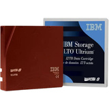 IBM LTO Ultrium 8 Unidad de almacenamiento Cartucho de cinta 12000 GB, Medio streaming rojo oscuro, Unidad de almacenamiento, Cartucho de cinta, 2.5:1, LTO, CE, 12000 GB