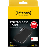 Intenso SSD externa TX100 500 GB, Unidad de estado sólido negro