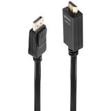 Lindy 36922 adaptador de cable de vídeo 2 m DisplayPort HDMI tipo A (Estándar) Negro negro, 2 m, DisplayPort, HDMI tipo A (Estándar), Macho, Macho, Derecho