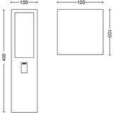 Philips Hue White & Color Ambiance Impress lámpara de poste para exteriores, Luz de LED negro