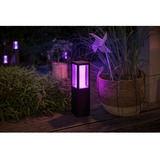 Philips Hue White & Color Ambiance Impress lámpara de poste para exteriores, Luz de LED negro