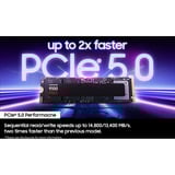 Samsung MZ-VAP2T0 2 TB M.2 PCI Express 5.0 NVMe V-NAND TLC, Unidad de estado sólido 2 TB, M.2, 14700 MB/s