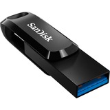 SanDisk Ultra Dual Drive Go unidad flash USB 512 GB USB Type-A / USB Type-C 3.2 Gen 1 (3.1 Gen 1) Negro, Lápiz USB negro, 512 GB, USB Type-A / USB Type-C, 3.2 Gen 1 (3.1 Gen 1), 150 MB/s, Girar, Negro