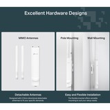 TP-Link Festa F41-Outdoor 300 Mbit/s Blanco Energía sobre Ethernet (PoE), Punto de acceso 2,4 GHz, 300 Mbit/s