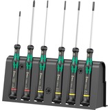 Wera 2035/6 B Juego de destornilladores electrónicos + soporte negro/Verde