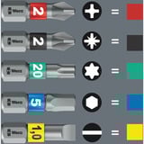 Wera Tool-Check PLUS 2, Conjuntos de bits negro/Verde