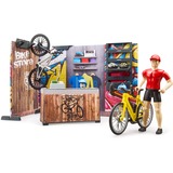 bruder bworld Tienda y Taller de Bicicletas, Muñecos 