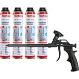 fischer Pistola de espuma metálica PUPM 4 BLACK, paquete promocional, Arma de aerosol negro