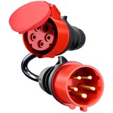 go-e Adaptador para Gemini flex 11 kW, CEE rojo trifásico 16A > CEE rojo 32A negro