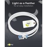 goobay Cable de parche ultraflexible Cat.6a slim, U/UTP blanco
