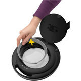 goobay Lámpara lupa LED con pinza 10W, Luz de LED negro