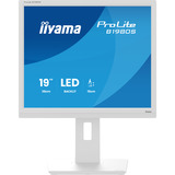 iiyama ProLite B1980S-W1 pantalla para PC 48,3 cm (19") 1280 x 1024 Pixeles SVGA LED Blanco, Monitor LED blanco (mate), 48,3 cm (19"), 1280 x 1024 Pixeles, SVGA, LED, 3 ms, Blanco