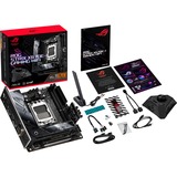 ASUS ROG STRIX X670E-I GAMING WIFI AMD X670 Zócalo AM5 mini ITX, Placa base negro/Plateado, AMD, Zócalo AM5, DDR5-SDRAM, 64 GB, DIMM, Doble canal