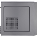 Aerocool CS108BKV1 Caja PC Compacta Micro ATX Aluminio Pulido Ventilador 80cm Negro, Cajas de torre negro, Mini Tower, PC, Negro, micro ATX, Mini-ITX, ABS, SPCC, 15,1 cm