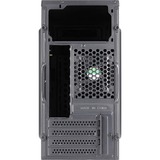 Aerocool CS108BKV1 Caja PC Compacta Micro ATX Aluminio Pulido Ventilador 80cm Negro, Cajas de torre negro, Mini Tower, PC, Negro, micro ATX, Mini-ITX, ABS, SPCC, 15,1 cm