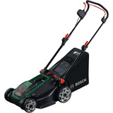 Bosch Cortacésped a batería Rotak18V2-43, 36 voltios (2x18V) + cuchilla + enchufe de mulching verde/Negro