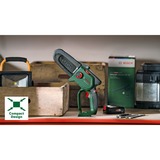 Bosch EasyChain 18V-15-7 Negro, Verde, Motosierra verde/Negro, 13 cm, 15 cm, 6,95 m/s, 1,1 mm, Negro, Verde, Batería
