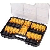 DEWALT Juego de fresas DT90017, 22 piezas negro/Amarillo