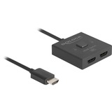 DeLOCK Conmutador HDMI 2 > 1 bidireccional 8K negro
