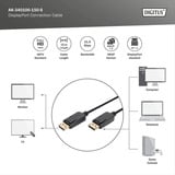 Digitus Cable de conexión DisplayPort, Full HD 1080p negro