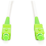 Digitus Cable de parche de fibra óptica simplex, reforzado con acero, monomodo, SC/APC > SC/APC blanco