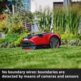 EINHELL 3413991 FREELEXO CAM 500, Robot cortacésped rojo/Negro