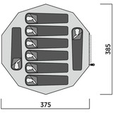 Easy Camp Rands Tipi, para 8 personas, Tienda de campaña marrón