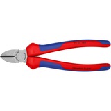 KNIPEX 70 02 180 Alicates de corte diagonal alicate azul, Alicates de corte diagonal, Acero cromo vanadio, De plástico, Azul/Rojo, 18 cm, 252 g