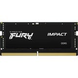 Kingston FURY FURY 16 GB 5600 MT/s DDR5 CL40 SODIMM Impact PnP, Memoria RAM negro, 16 GB, 1 x 16 GB, DDR5, 262-pin SO-DIMM