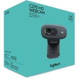 Logitech 960-001063 cámara web 3 MP 1280 x 720 Pixeles USB Gris, Gris Oscuro, Webcam negro, 3 MP, 1280 x 720 Pixeles, 30 pps, 720p, 55°, USB