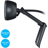 Logitech C270 HD cámara web 3 MP 1280 x 720 Pixeles USB Gris, Gris Oscuro, Webcam negro, 3 MP, 1280 x 720 Pixeles, 30 pps, 720p, 55°, USB