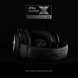 Logitech PRO X Auriculares Diadema Conector de 3,5 mm Negro, Auriculares para gaming negro, Auriculares, Diadema, Juego, Negro, Binaural, 2 m