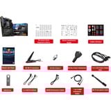 MSI MPG X870E CARBON WIFI placa base AMD X870E Zócalo AM5 ATX AMD, Zócalo AM5, AMD Ryzen™ 7, Zócalo AM5, DDR5-SDRAM, 256 GB