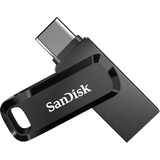 SanDisk Ultra Dual Drive Go unidad flash USB 32 GB USB Type-A / USB Type-C 3.2 Gen 1 (3.1 Gen 1) Negro, Lápiz USB negro, 32 GB, USB Type-A / USB Type-C, 3.2 Gen 1 (3.1 Gen 1), 150 MB/s, Girar, Negro