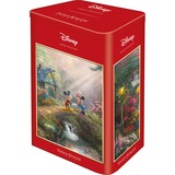 Schmidt Spiele Thomas Kinkade Studios: Mickey & Minnie en la lata metálica nostálgica, Puzzle 