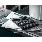 Wera 8100 SA 10 Juego de carraca Zyklop Metal, en pulgadas, 1/4", Kit de herramientas negro/Verde