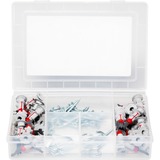 fischer Caja Meister DUOBLADE tacos para placas de yeso, Pasador gris claro/Rojo