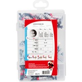 fischer Caja Meister DUOBLADE tacos para placas de yeso, Pasador gris claro/Rojo