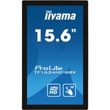 iiyama ProLite TF1634MC-B8X pantalla para PC 39,6 cm (15.6") 1920 x 1080 Pixeles Full HD LED Pantalla táctil Multi-usuario Negro, Pantalla de gran formato negro, 39,6 cm (15.6"), 1920 x 1080 Pixeles, Full HD, LED, Negro