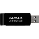 ADATA UC310 unidad flash USB 64 GB USB tipo A 3.2 Gen 1 (3.1 Gen 1) Negro, Lápiz USB negro, 64 GB, USB tipo A, 3.2 Gen 1 (3.1 Gen 1), 100 MB/s, Girar, Negro