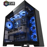 ALTERNATE Custom PC Series • iCUE Blue Madness Gaming PC, Gaming-PC negro/Transparente