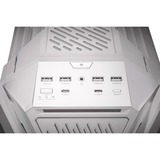 ASUS ROG GR701 Hyperion White Blanco, Caja de torre grande blanco, PC, Blanco, ATX, EATX, micro ATX, Mini-ITX, Aluminio, Multi, Frente